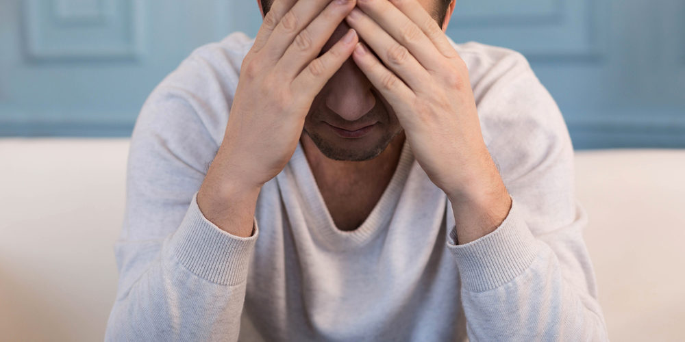 stressed man